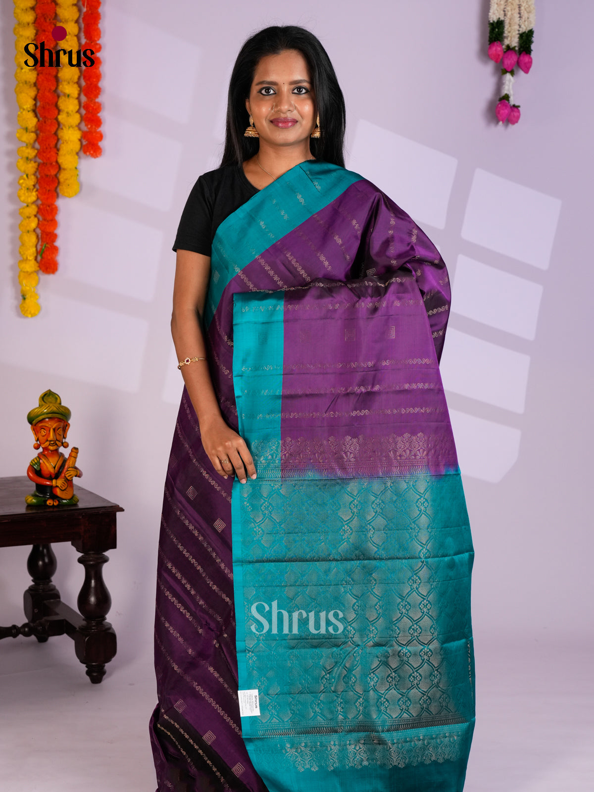 EAS10196 - Softsilk-halfpure Saree - Shop on Shrus.com