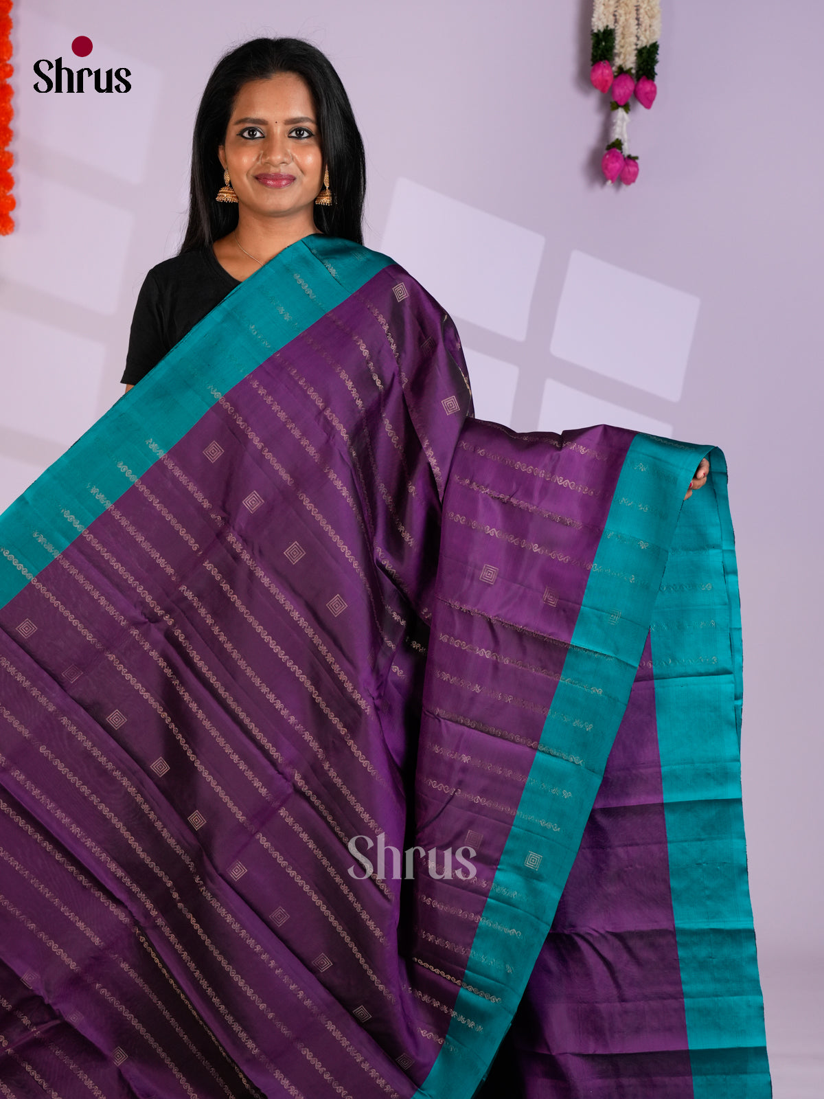 EAS10196 - Softsilk-halfpure Saree - Shop on Shrus.com
