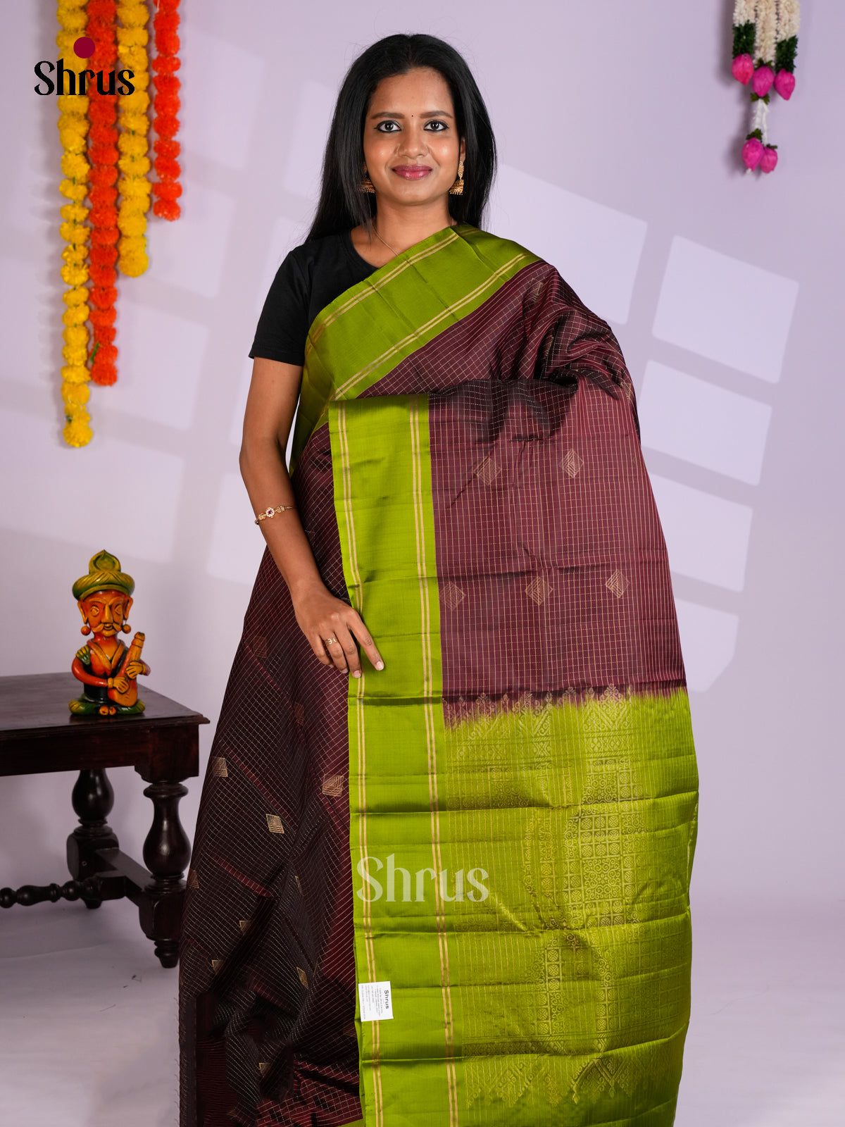 EAS10201 - Softsilk-halfpure Saree - Shop on Shrus.com