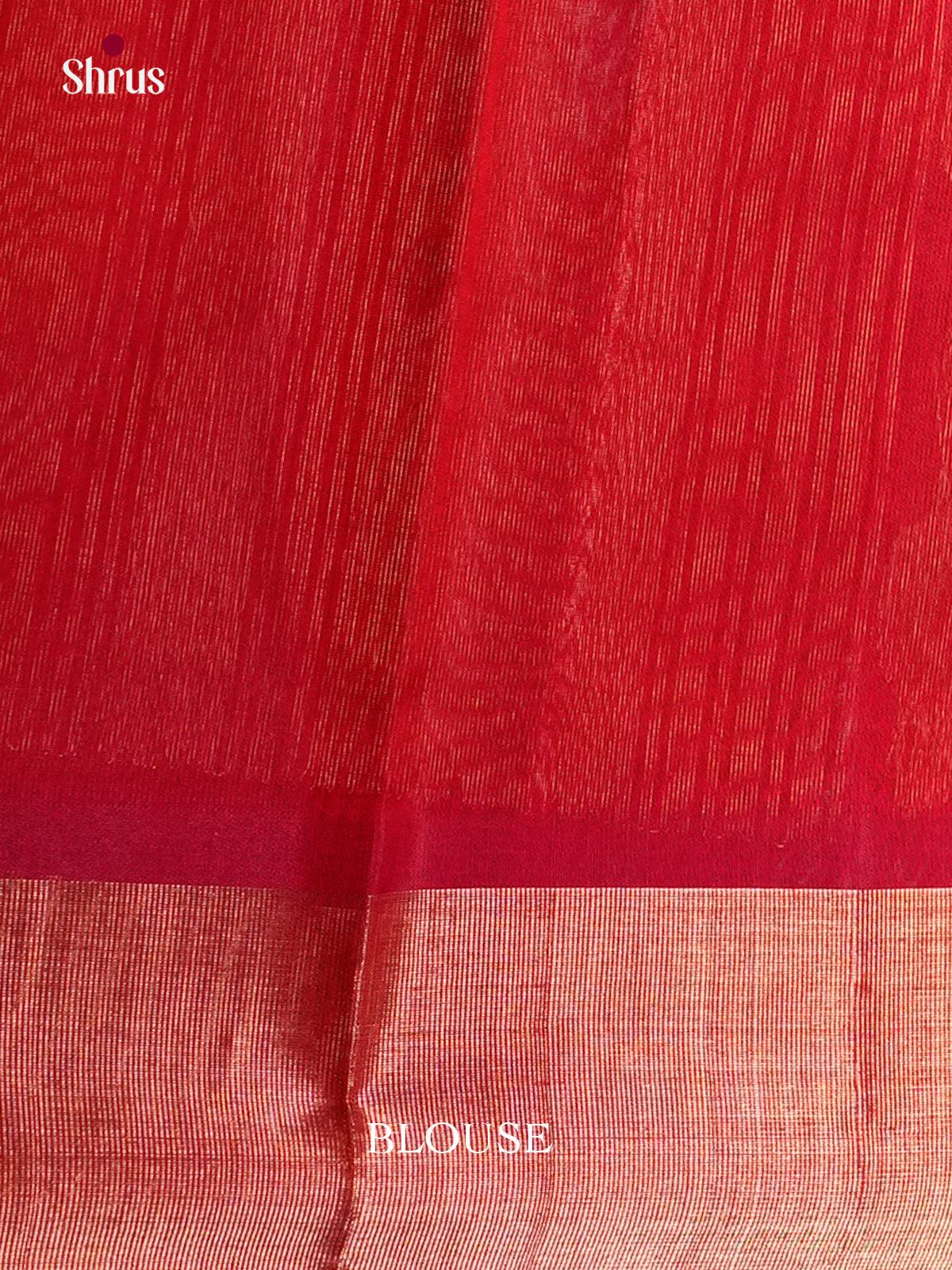 Orange & Red- Timeless Silk Cotton Saree - EAS12040