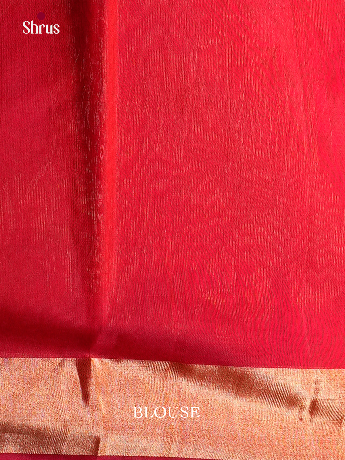 Orange & Red  - Timeless Silk Cotton Saree- EAS12060