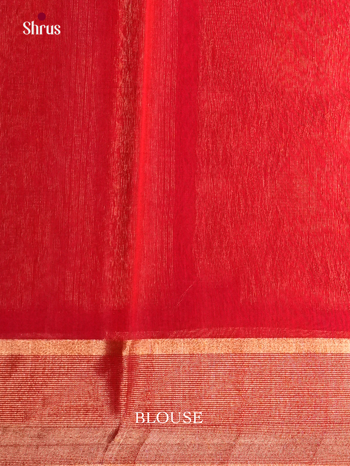 Orange & Red- Timeless Silk Cotton Saree -EAS12075