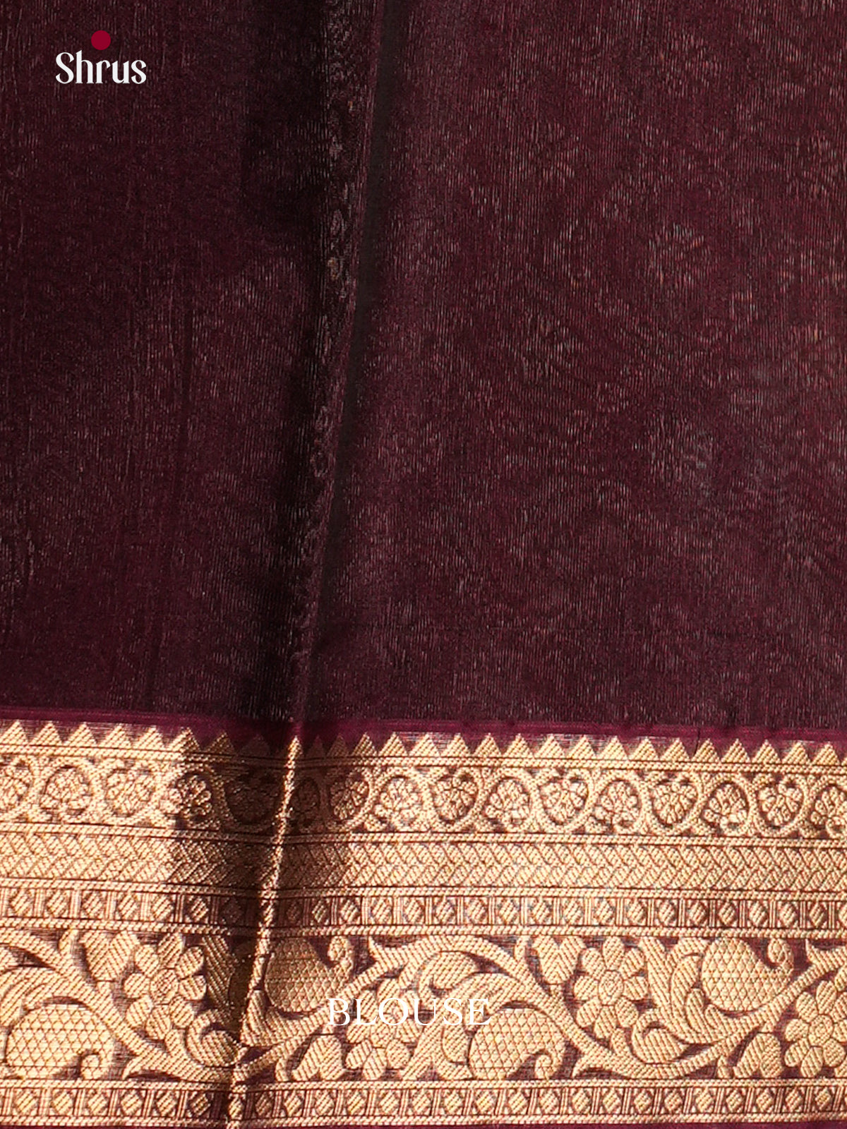 Blue & Maroon - Timeless Silk Cotton Saree - EAS12090