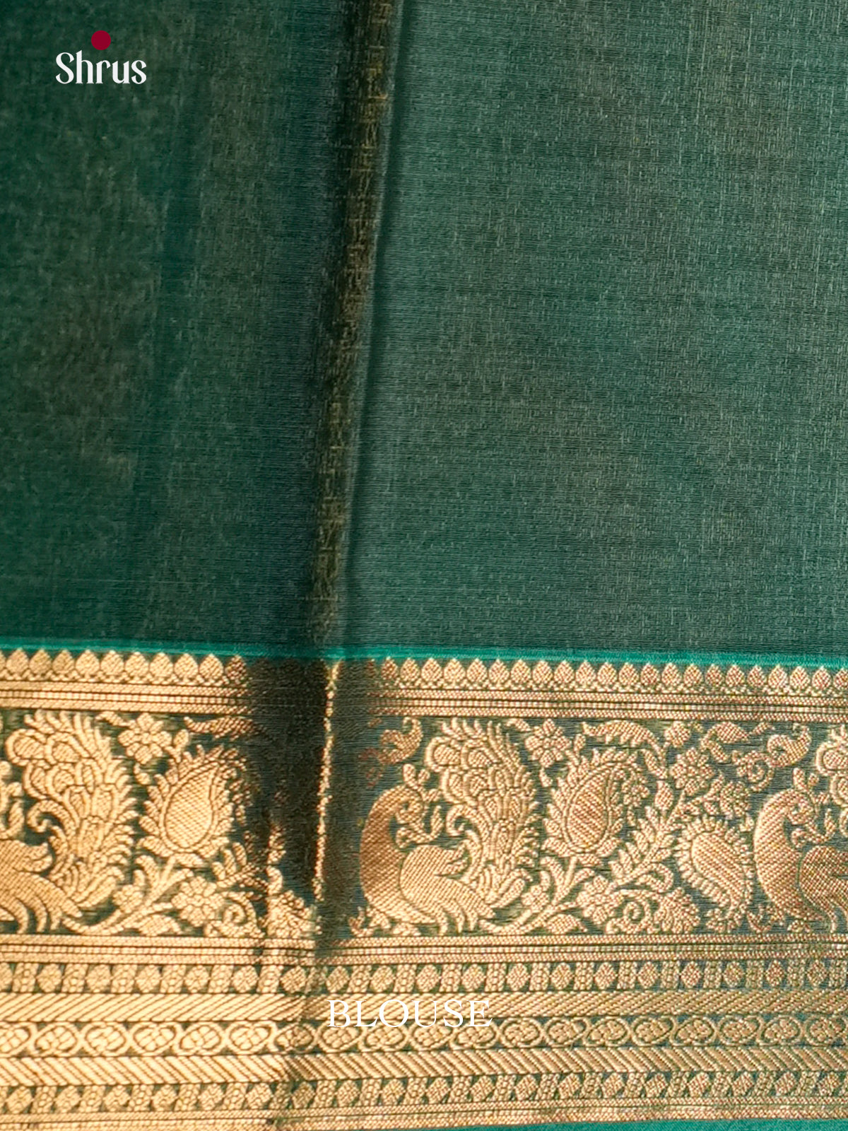 Blue & Green - Timeless Silk Cotton Saree- EAS12102