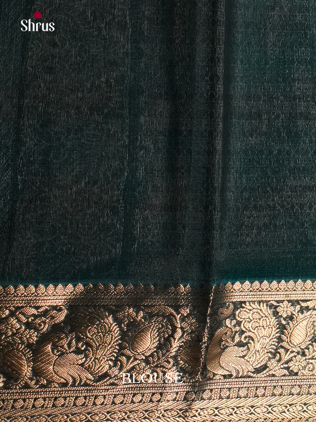 Maroon & Green - Timeless Silk Cotton Saree - EAS12110