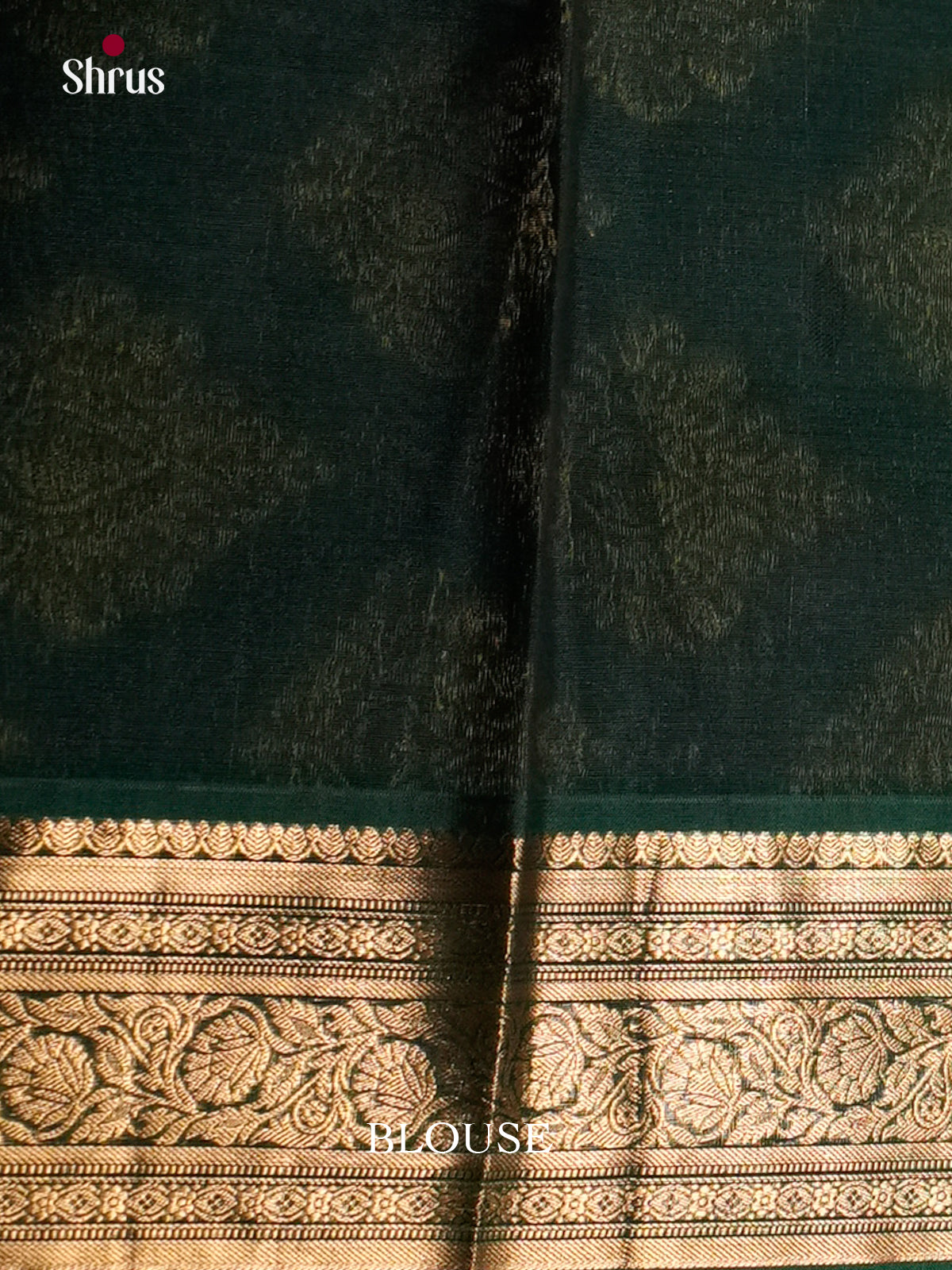 Blue & Green  - Timeless Silk Cotton Saree- EAS12113