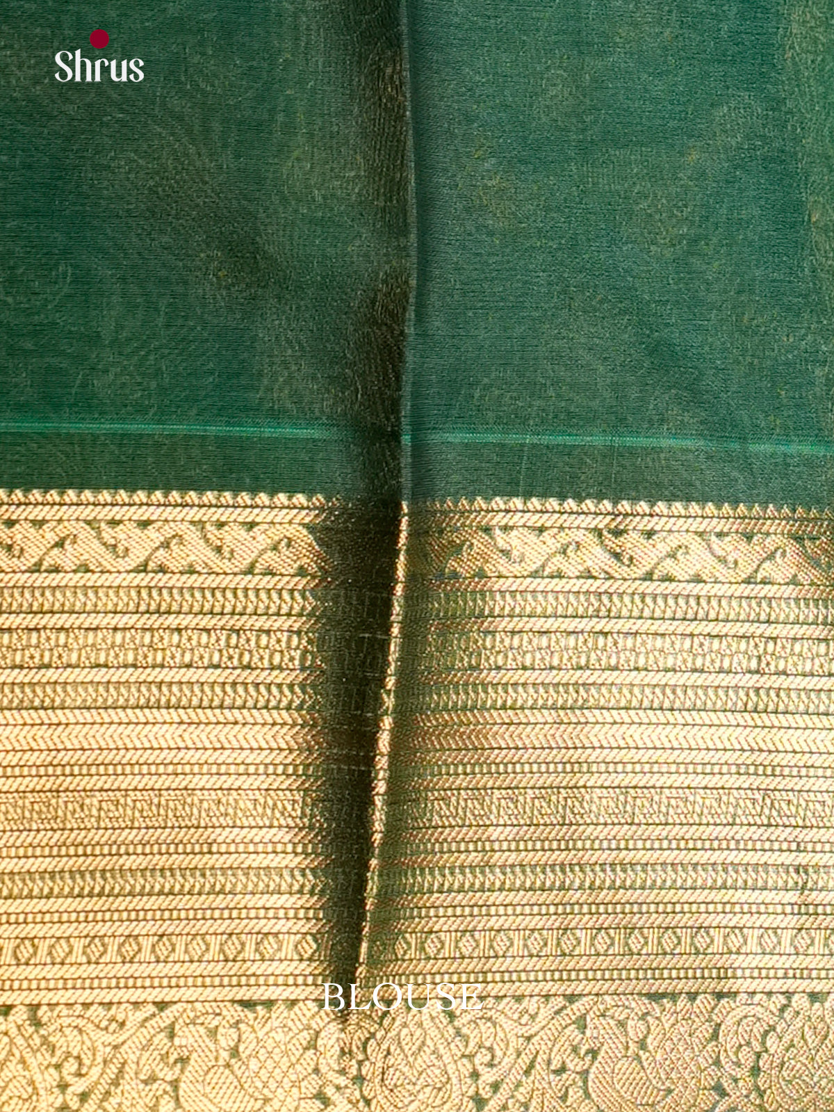 Brown & Green - Timeless Silk Cotton Saree- EAS12126