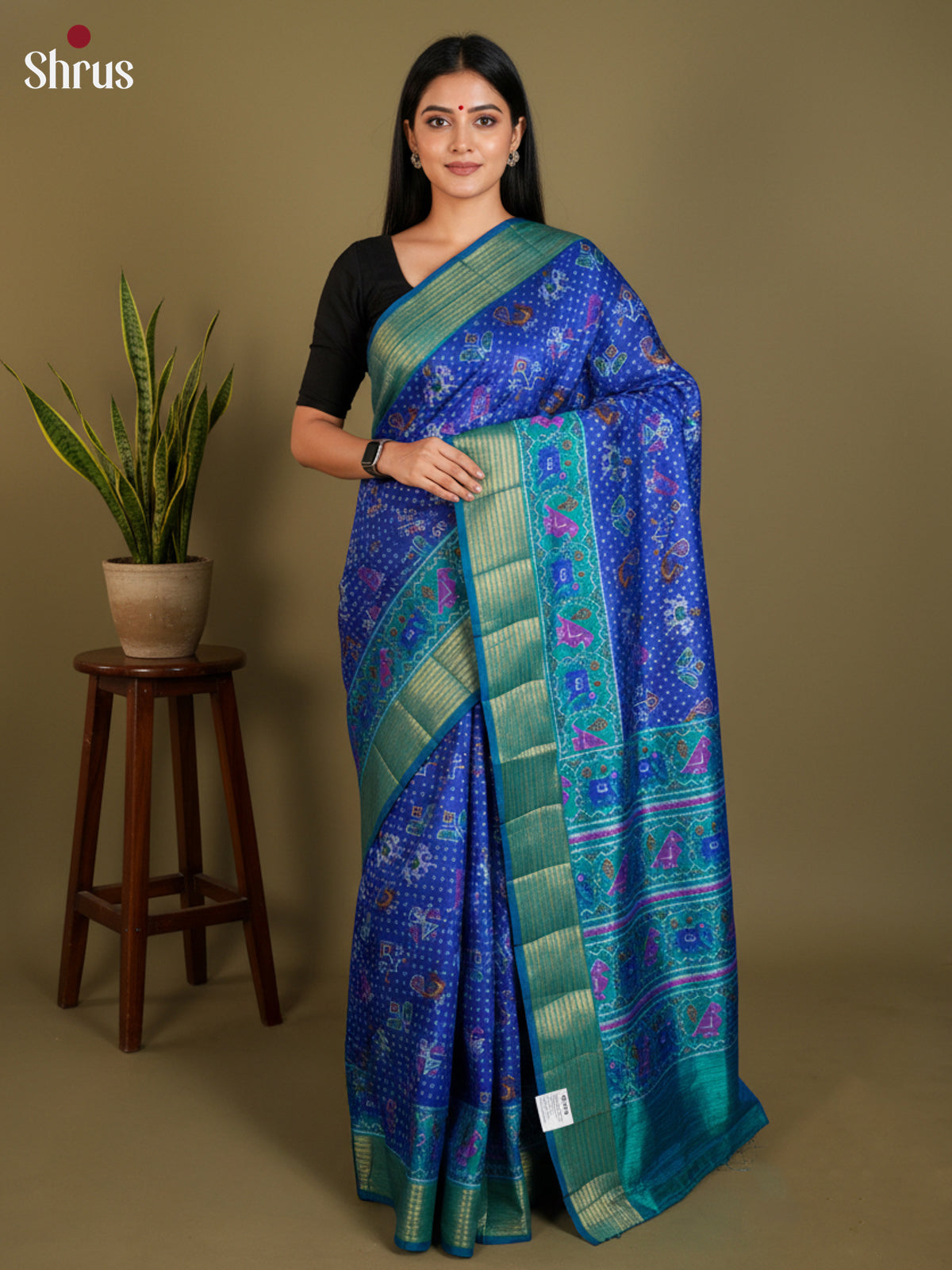 EAS12181 - Semi Patola-Regular Border Saree