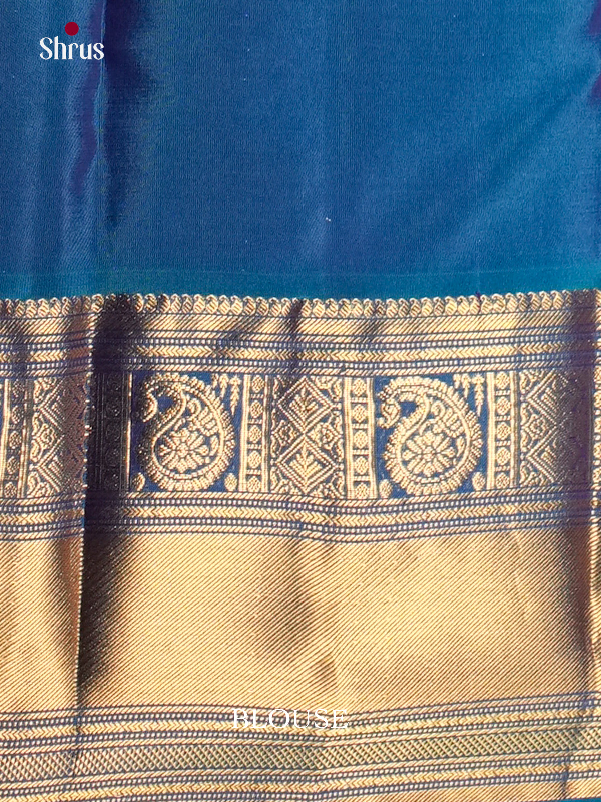 Violet & Blue- Kanchipuram-halfpure Saree- EAS12325 - Shop on Shrus.com