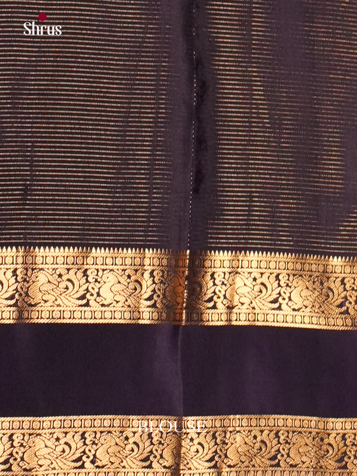 Purple & Blue - Kanchipuram-halfpure Saree -EAS12330 - Shop on Shrus.com