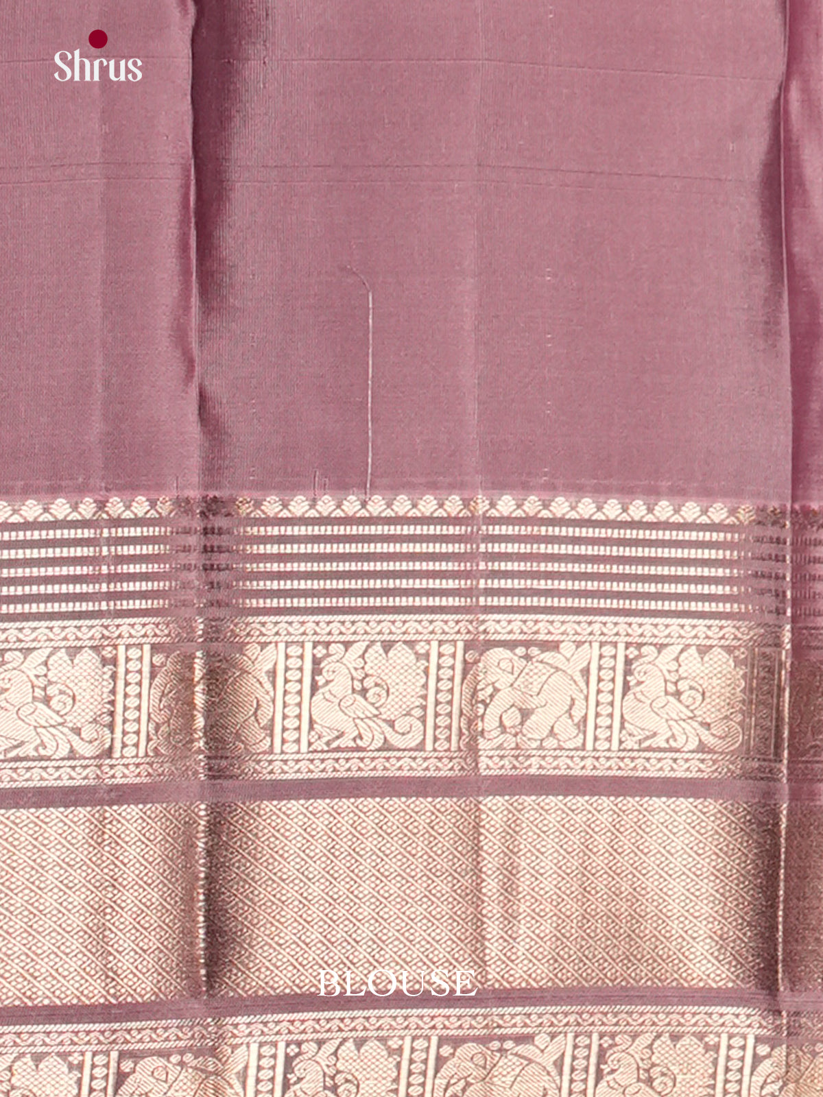 Wine & Mauve  - Kanchipuram-halfpure Saree-EAS12332 - Shop on Shrus.com