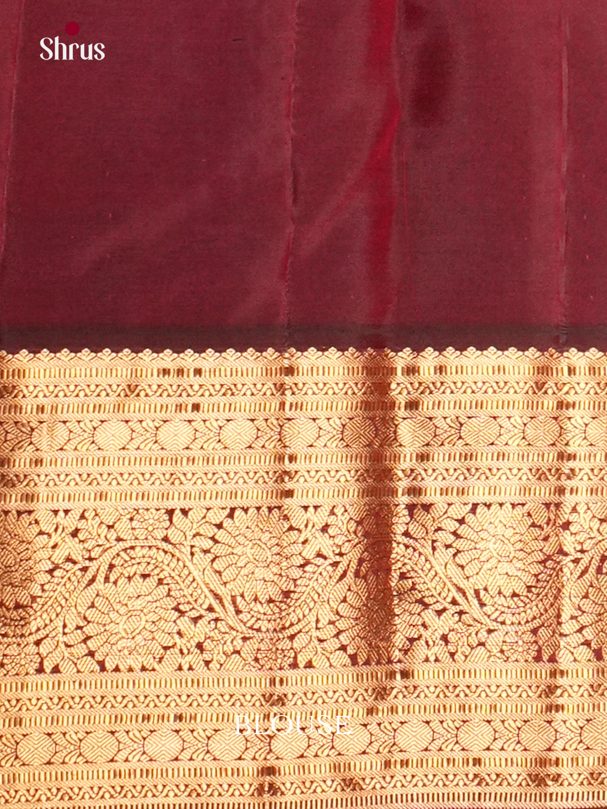 Blue & Maroon- Kanchipuram-halfpure Saree - EAS12343 - Shop on Shrus.com