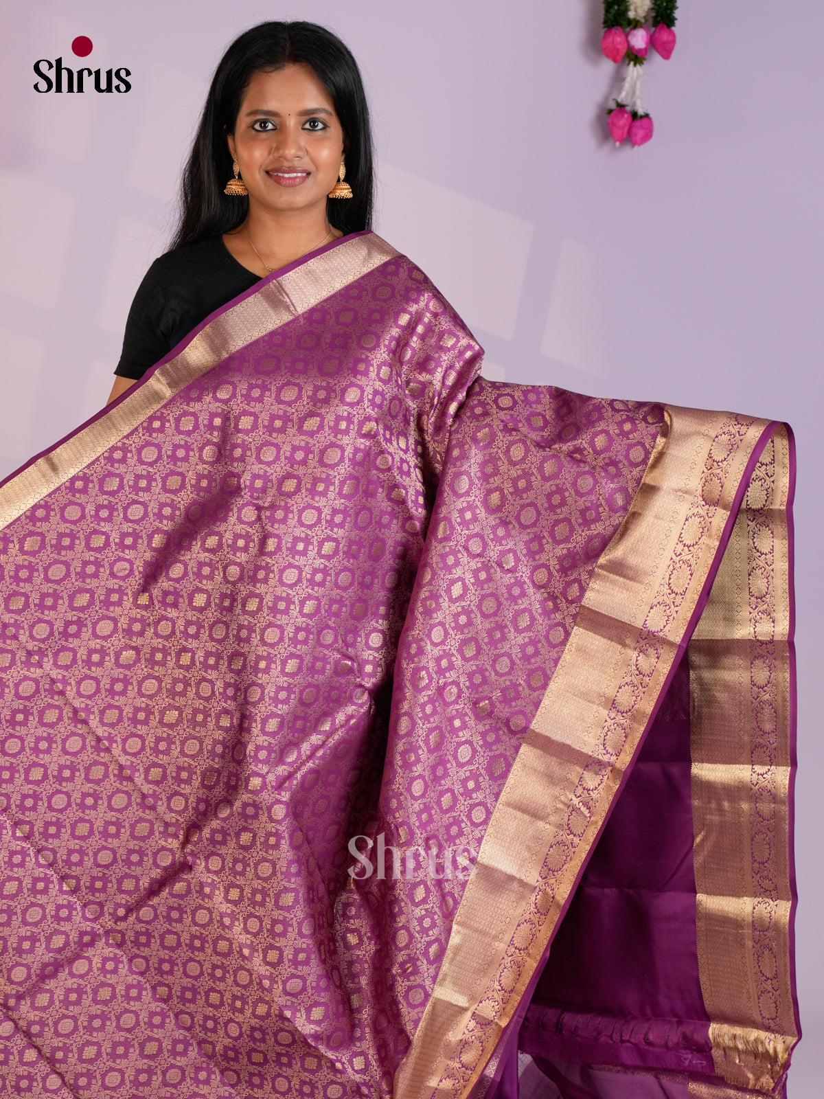 EAS13101 - Kanchipuram silk Saree - Shop on Shrus.com