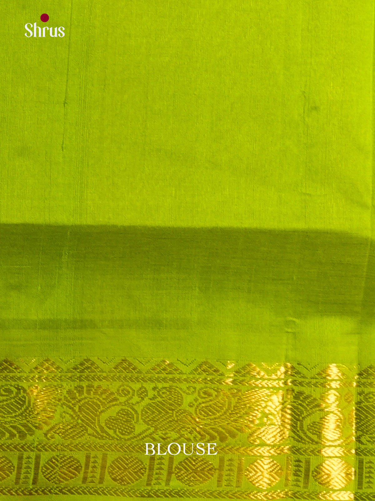 Buy Purple Plain Saree with Light Green Zari Woven Border