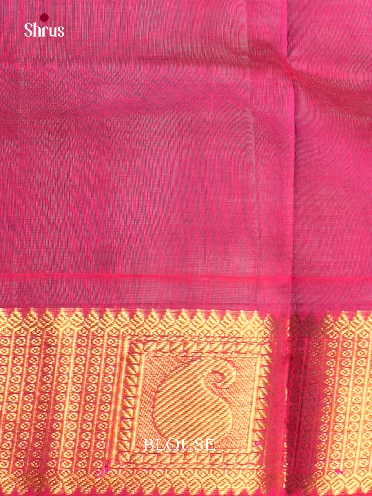 Buy Sea Green Plain Saree with Traditional Pink Zari Border With Mango Motifs
