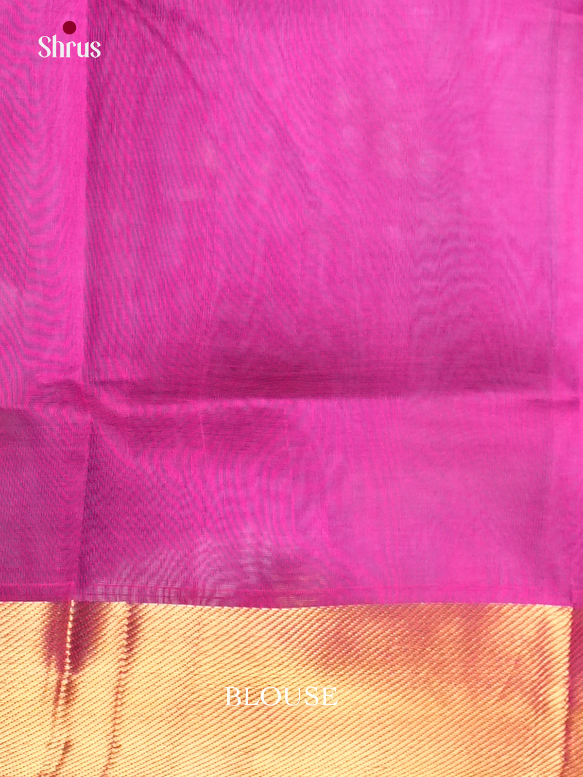 Vibrant Blue & Pink Silk Cotton Saree with zari buttas - EAS13275