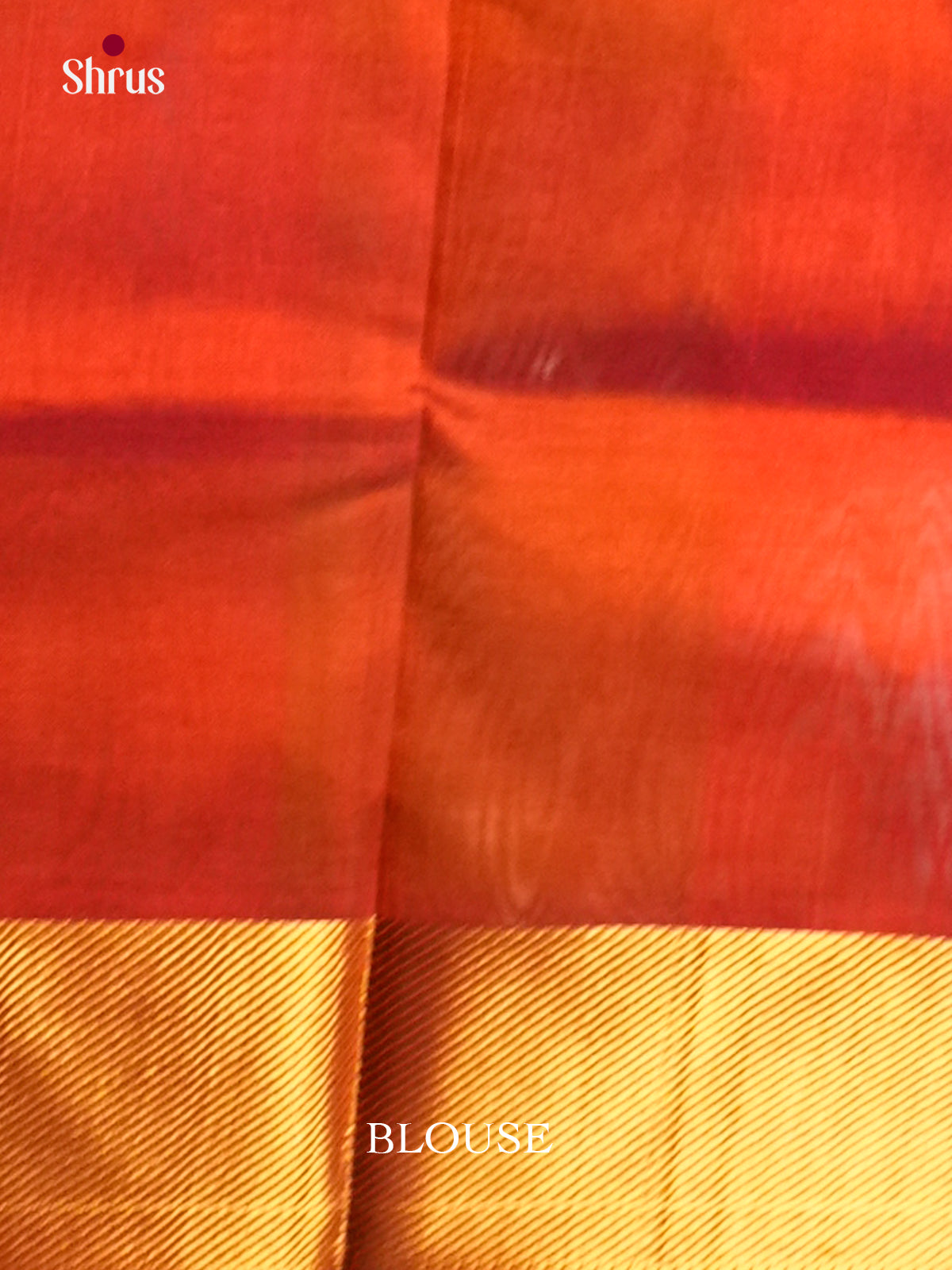 Radiant Green & Brick Silk Cotton Saree with checkered pattern - EAS13355