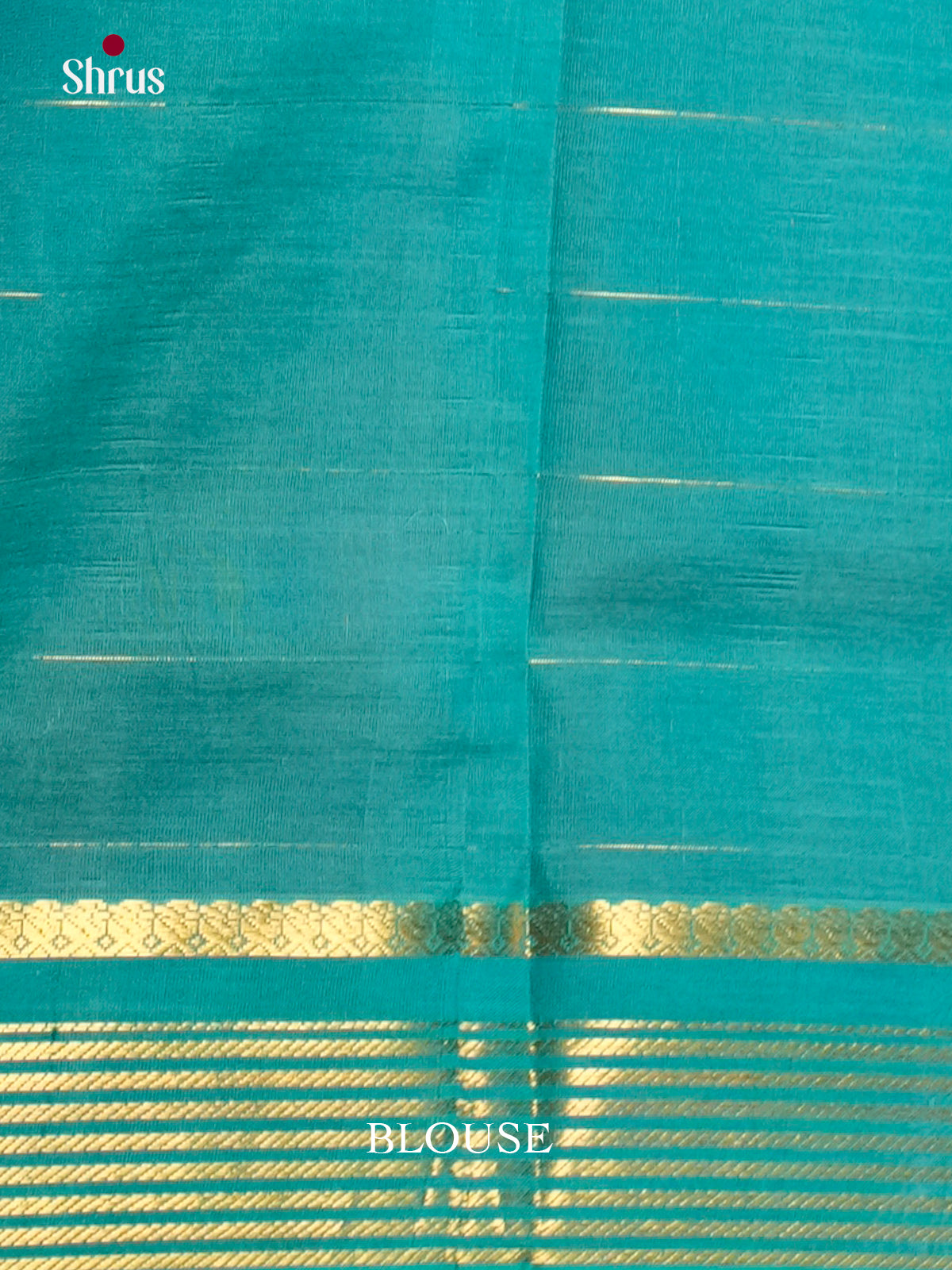 Pretty Purple & Teal Silk Cotton Saree with zari checks & border -EAS13370