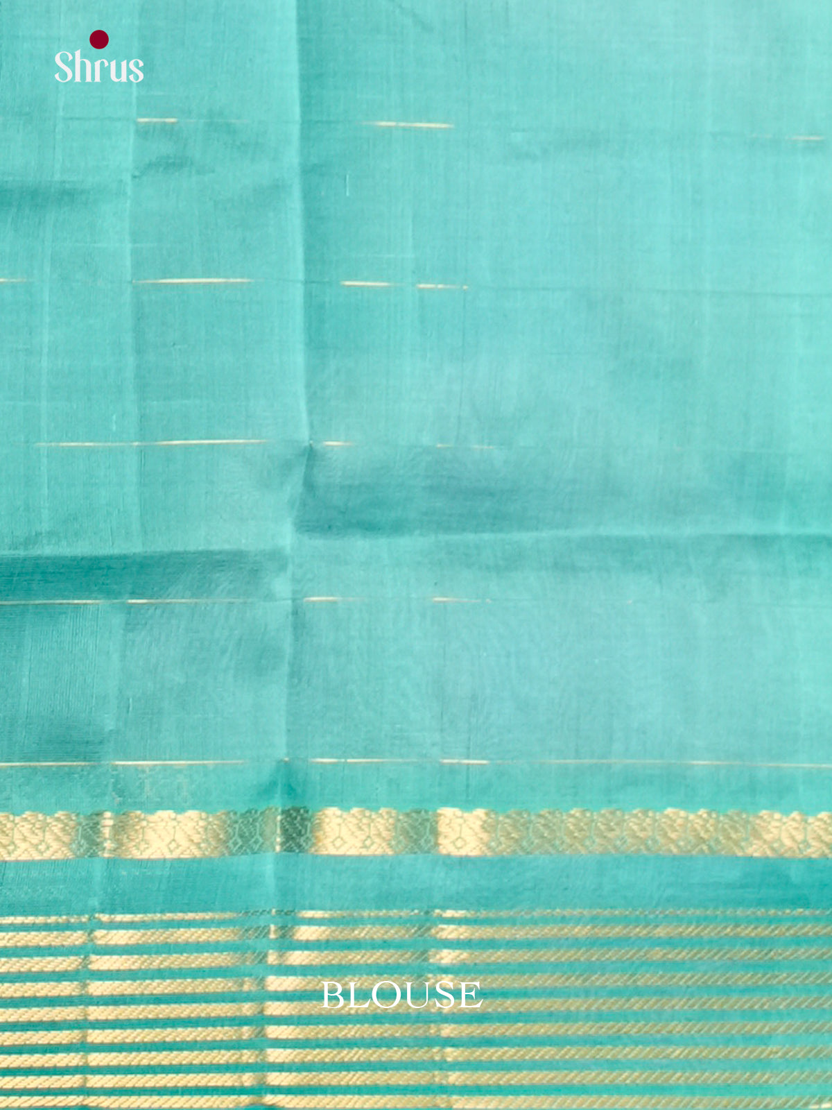 Regal Purple & teal  Silk Cotton Saree with zari checks & border - EAS13375