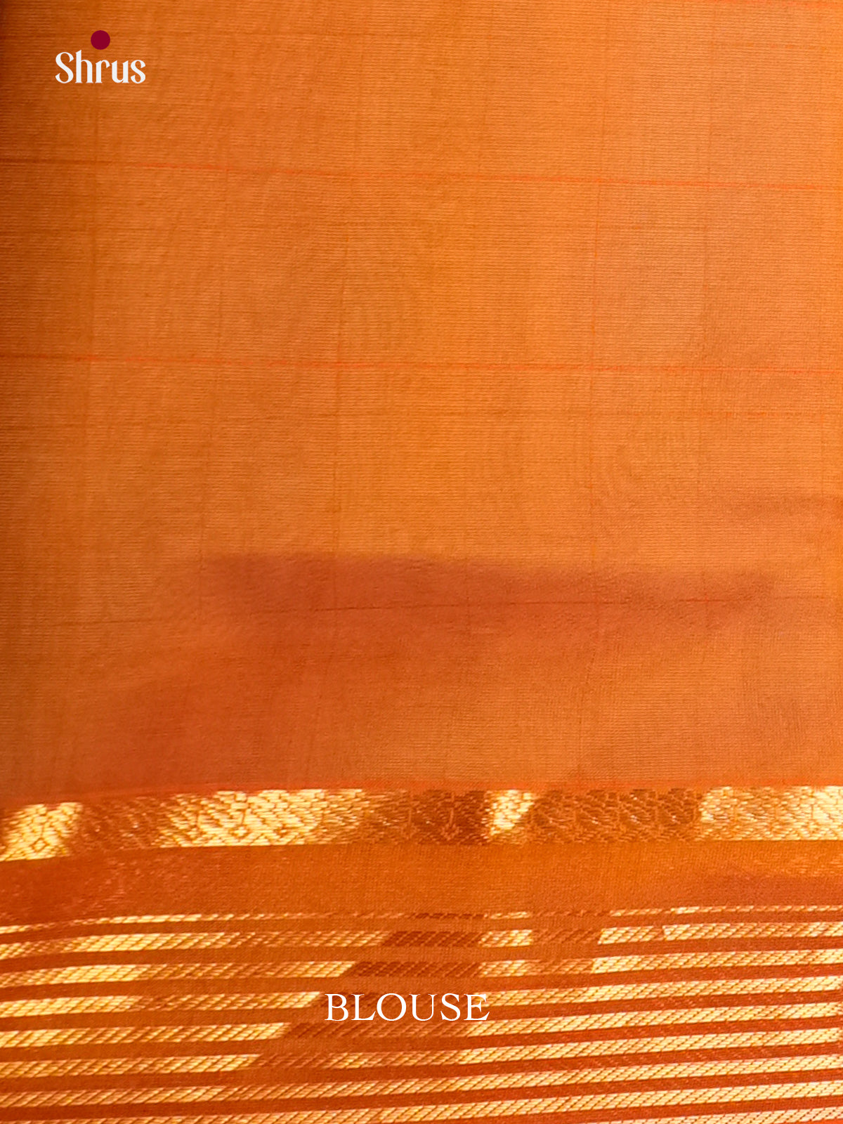 Beautiful Pastel Green & Brick Orange Silk Cotton Saree with zari checks -  EAS13379 - Shop on Shrus.com
