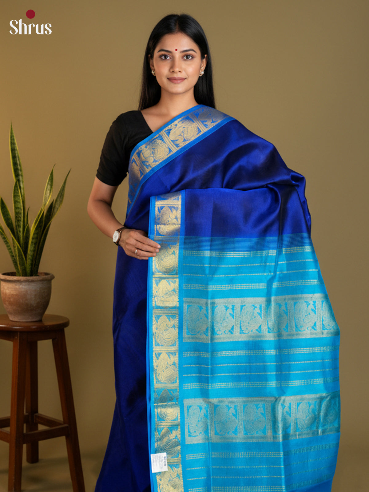 EAS13434 - silkcotton 9yards Saree - Shop on Shrus.com