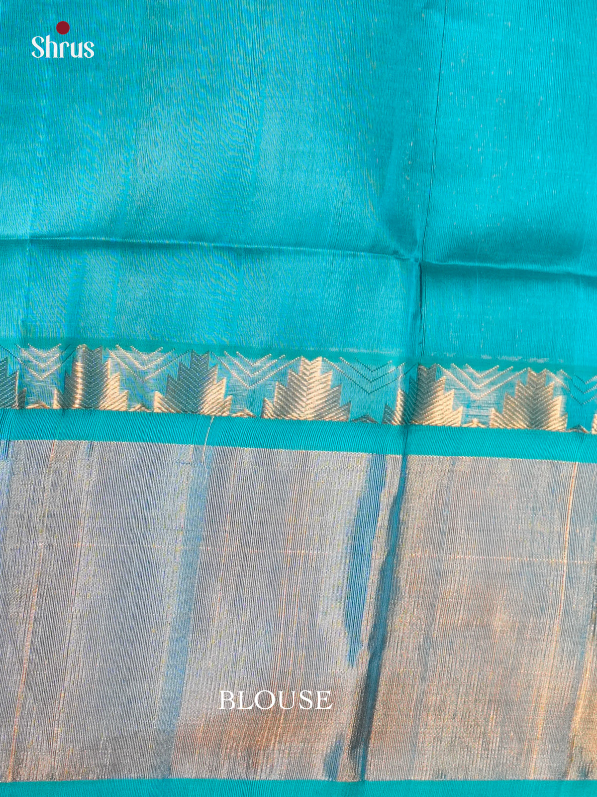 Beautiful Lavender & Teal Blue Silk Cotton saree with zari checks , buttas & Korvai border-EAS19007