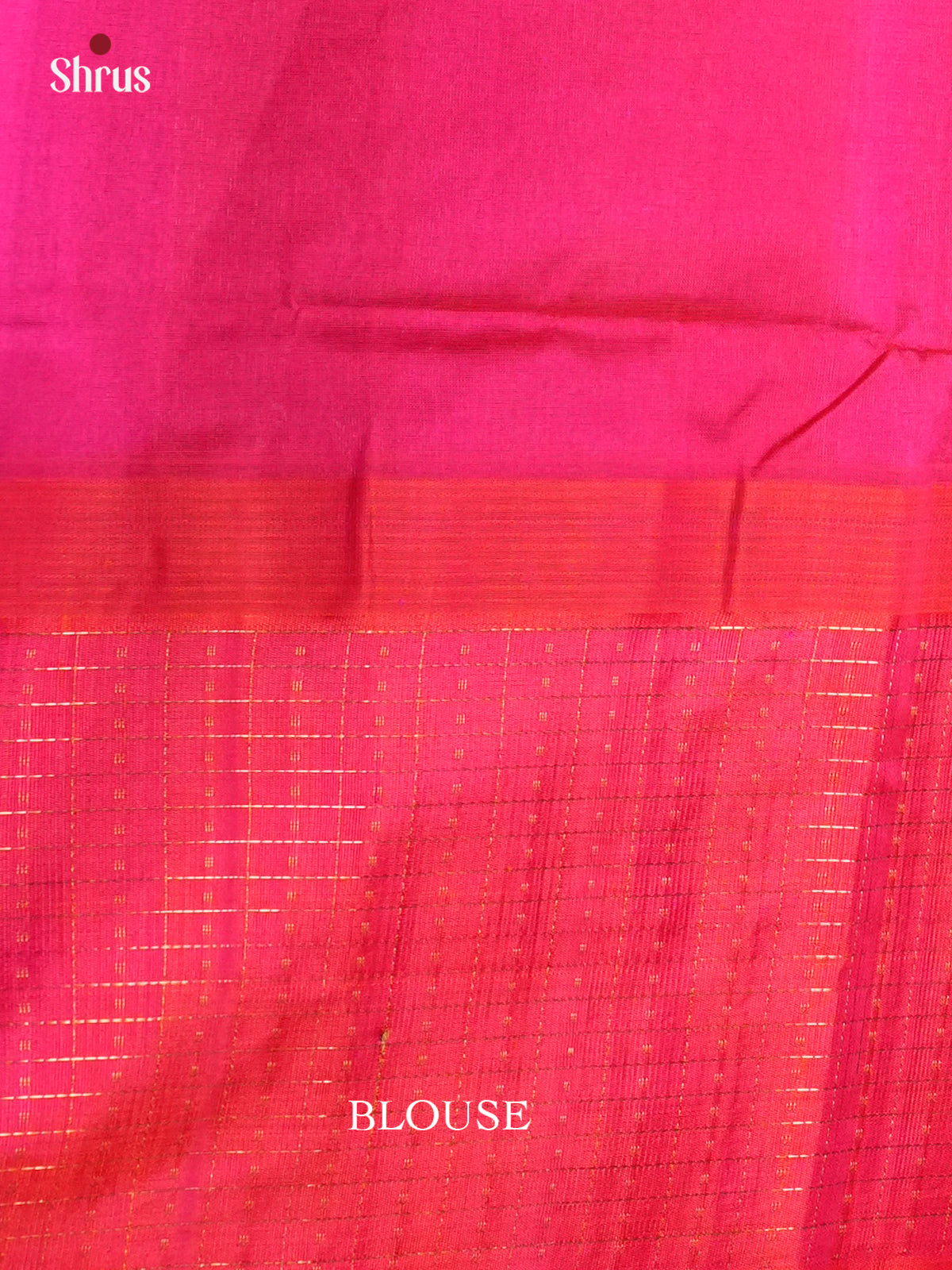 Vibrant Blue & Orangish Pink Silk Cotton Saree with korvai medium zari border - EAS19017