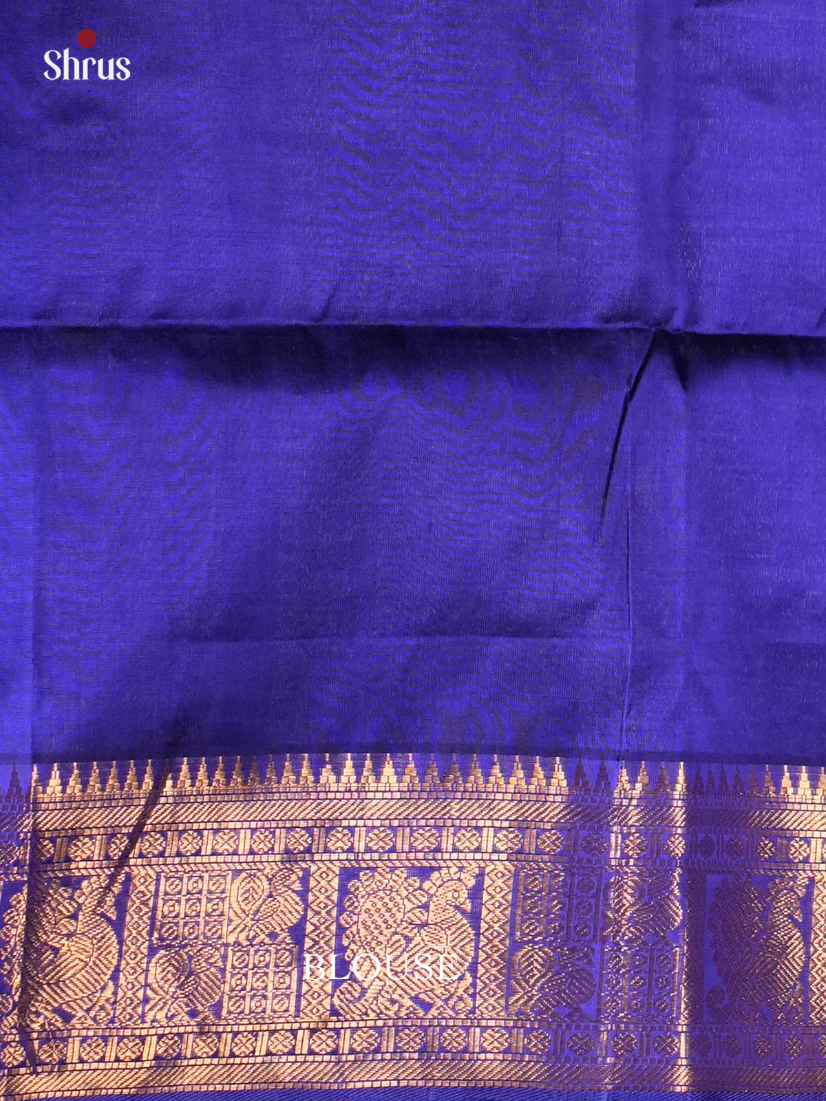 Graceful Light Green & Blue Silk Cotton Saree with zari checks & traditional border -EAS19025