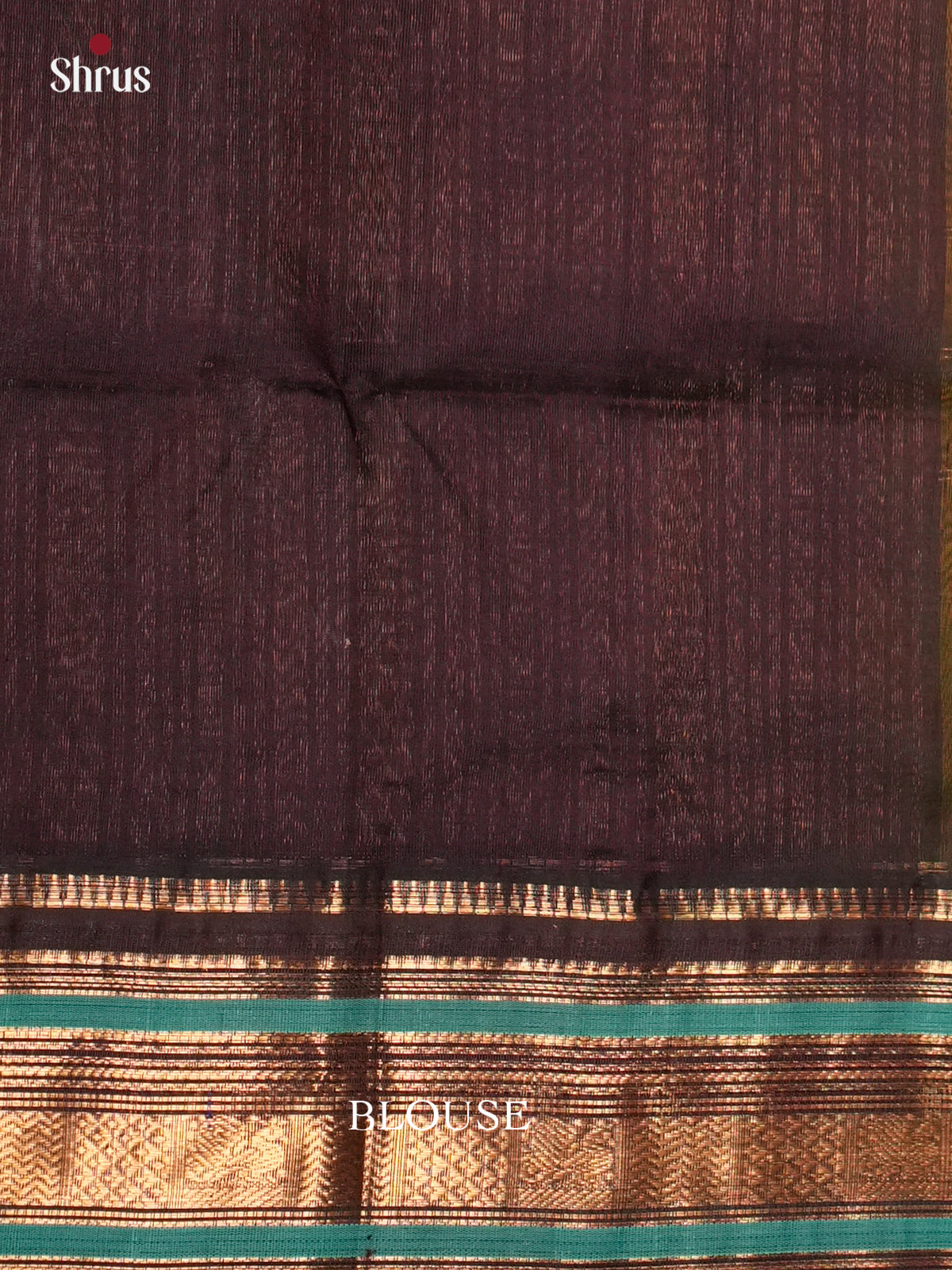 Serene Light Green  & brown Silk Cotton Saree with zari kattam & korvai border - EAS19041