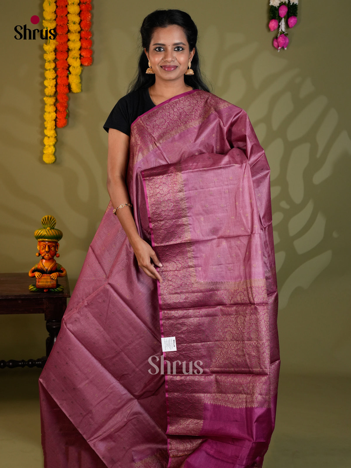 EAS20004 - Banarasi Tussar Saree - Shop on Shrus.com