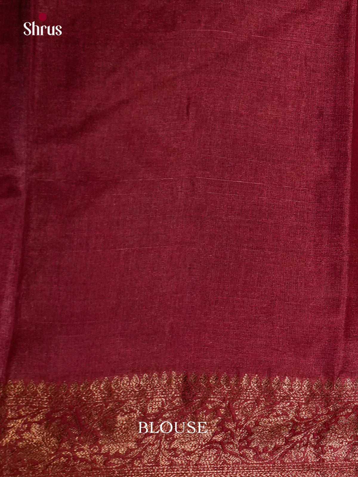Classy Brown & Maroon Banarasi Tussar Saree  with gold zari floral nestling - EAS20010 - Shop on Shrus.com