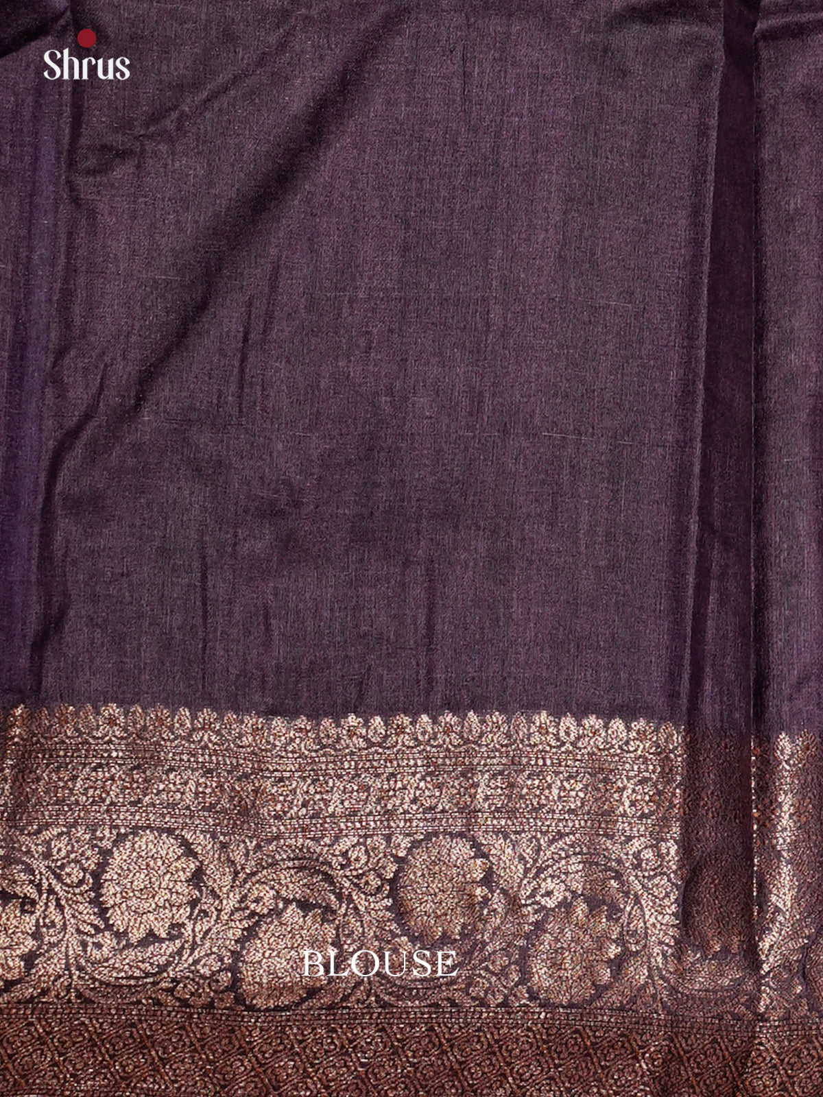 Lustrous Green & Violet Banarasi Tussar Saree gleams with zari floral  buttas & brocade pallu- EAS20019