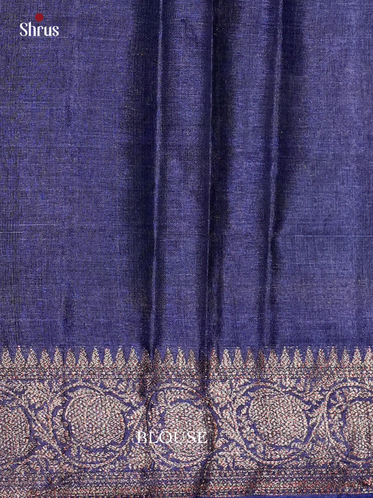 Serene Green & Blue  Banarasi Tussar Saree with criss cross floral vines checks - EAS20029 - Shop on Shrus.com