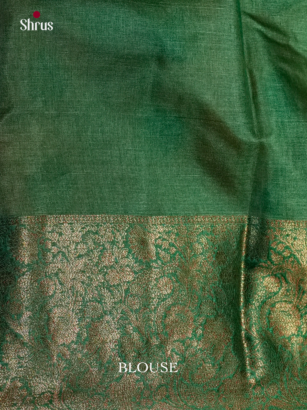 Radiant Orange & Green Banarasi Tussar Saree gleams with zari floral buttas & traditional border - EAS20039 - Shop on Shrus.com