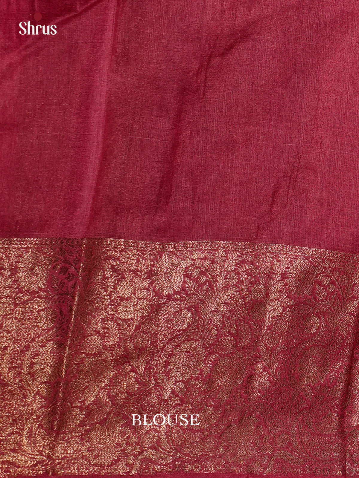 Classy Green & Maroon Banarasi Tussar Saree with zari floral buttas & rich border - EAS20066