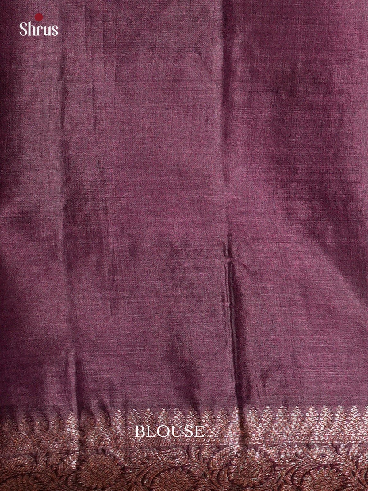 Chic Lavender & Purple Tussar Saree with zai floral motifs & Brocade pallu - EAS20078