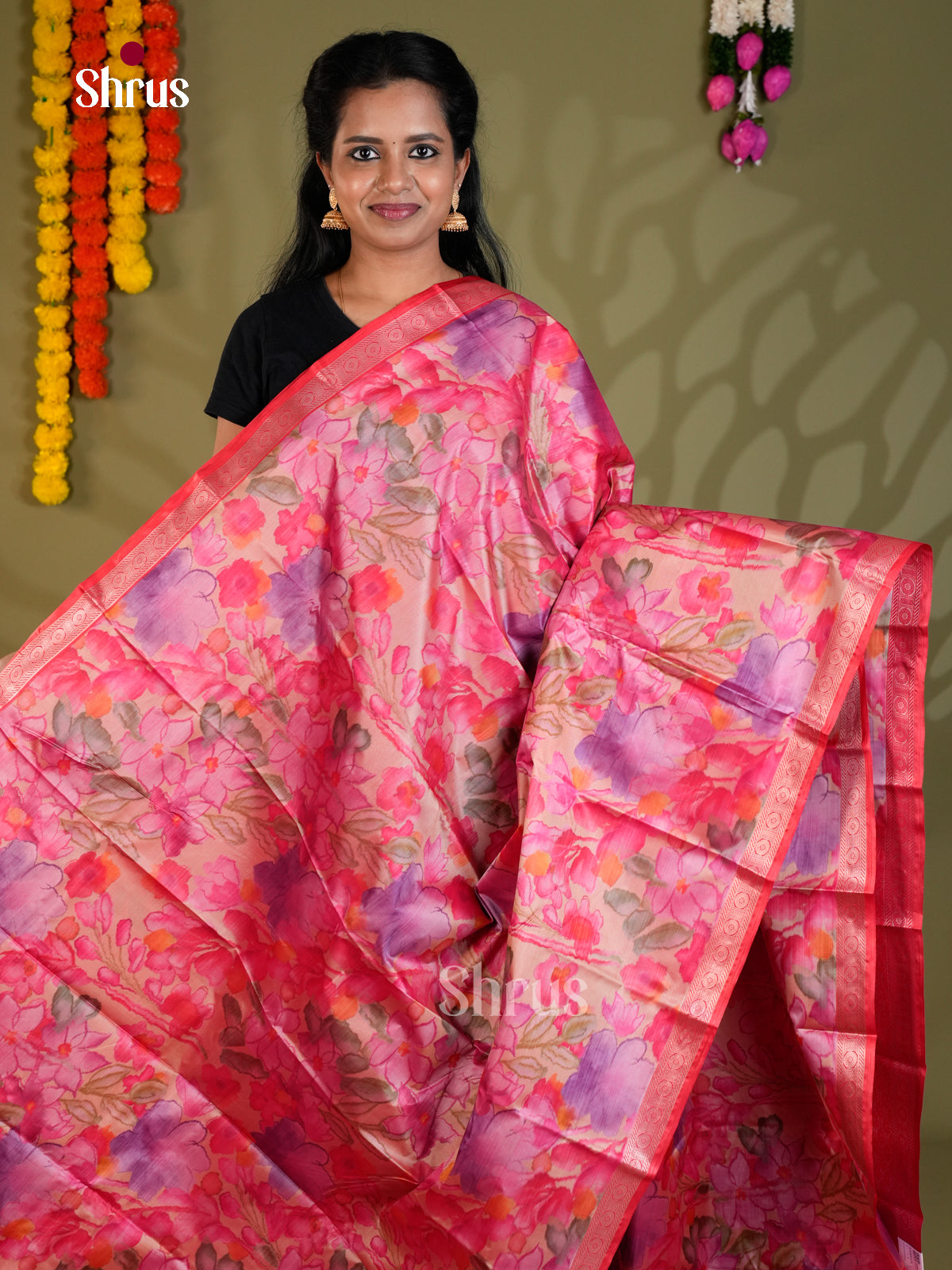 EAS21171 - Kanchipuram-halfpure Saree - Shop on Shrus.com