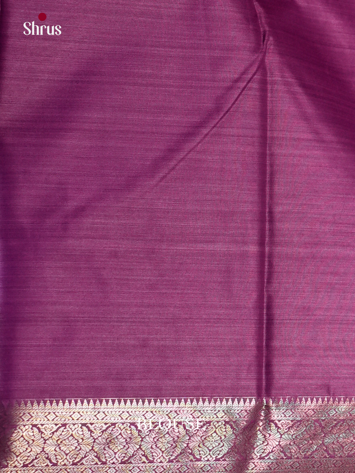 Purple - Kanchipuram-halfpure Saree- EAS21182 - Shop on Shrus.com