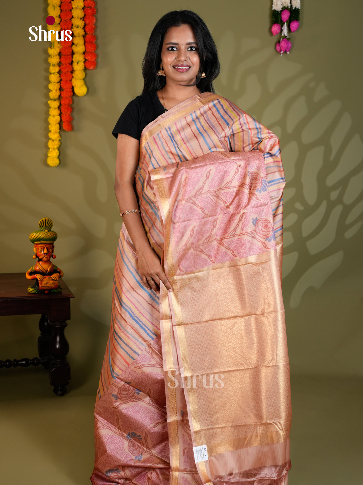 EAS21189 - Kanchipuram-halfpure Saree - Shop on Shrus.com