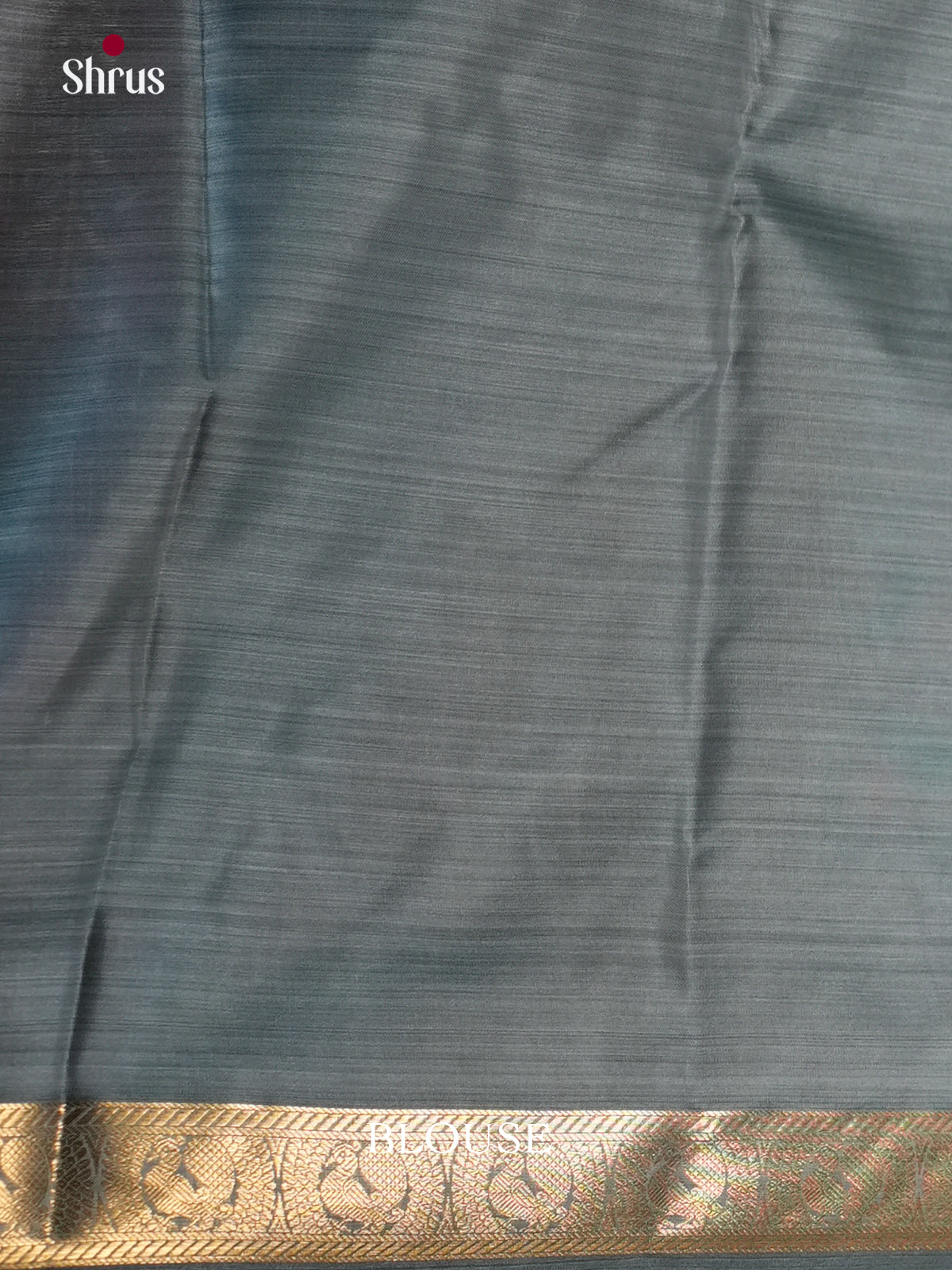 Light Blue & Grey - Kanchipuram-halfpure Saree- EAS21191 - Shop on Shrus.com
