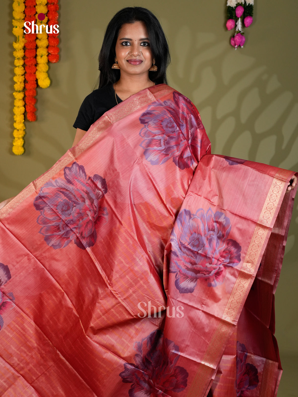 EAS21192 - Kanchipuram-halfpure Saree - Shop on Shrus.com