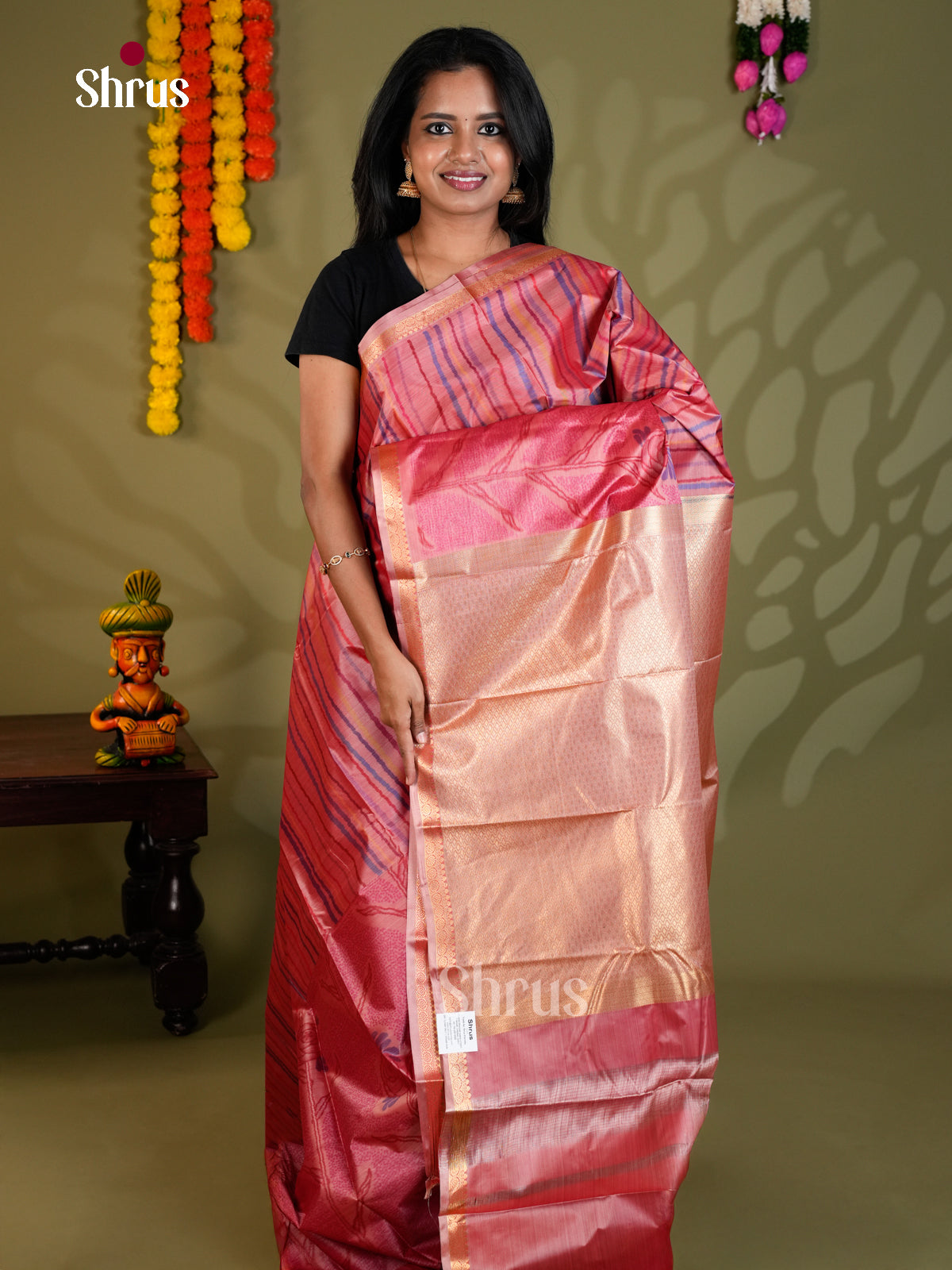 EAS21194 - Kanchipuram-halfpure Saree - Shop on Shrus.com