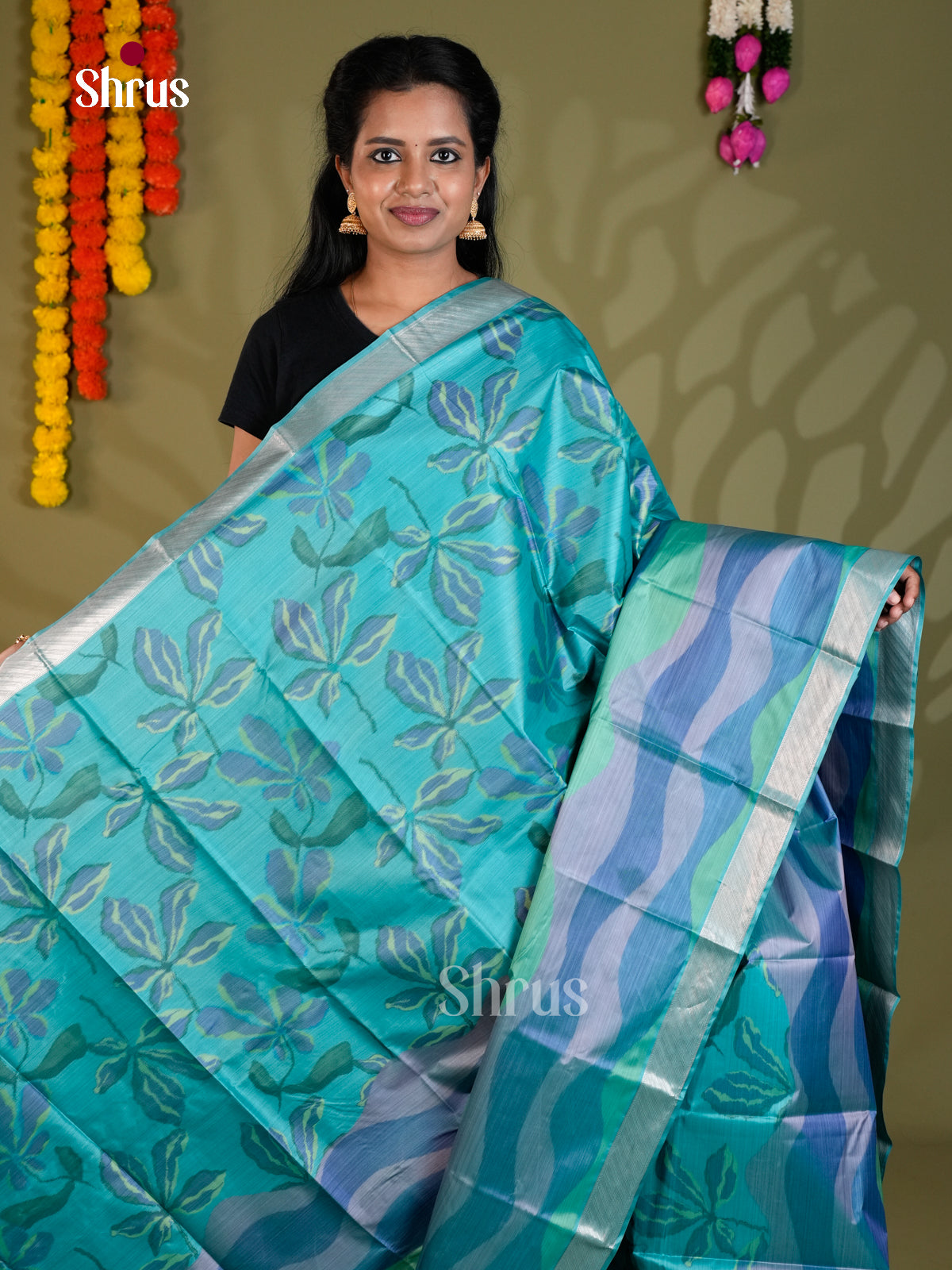 EAS21202 - Kanchipuram-halfpure Saree - Shop on Shrus.com