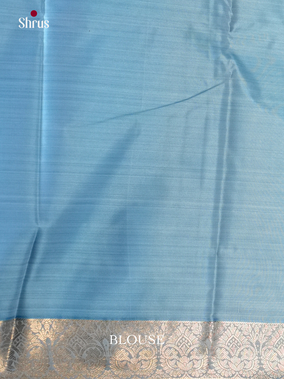 Light Blue - Kanchipuram-halfpure Saree - EAS21208 - Shop on Shrus.com