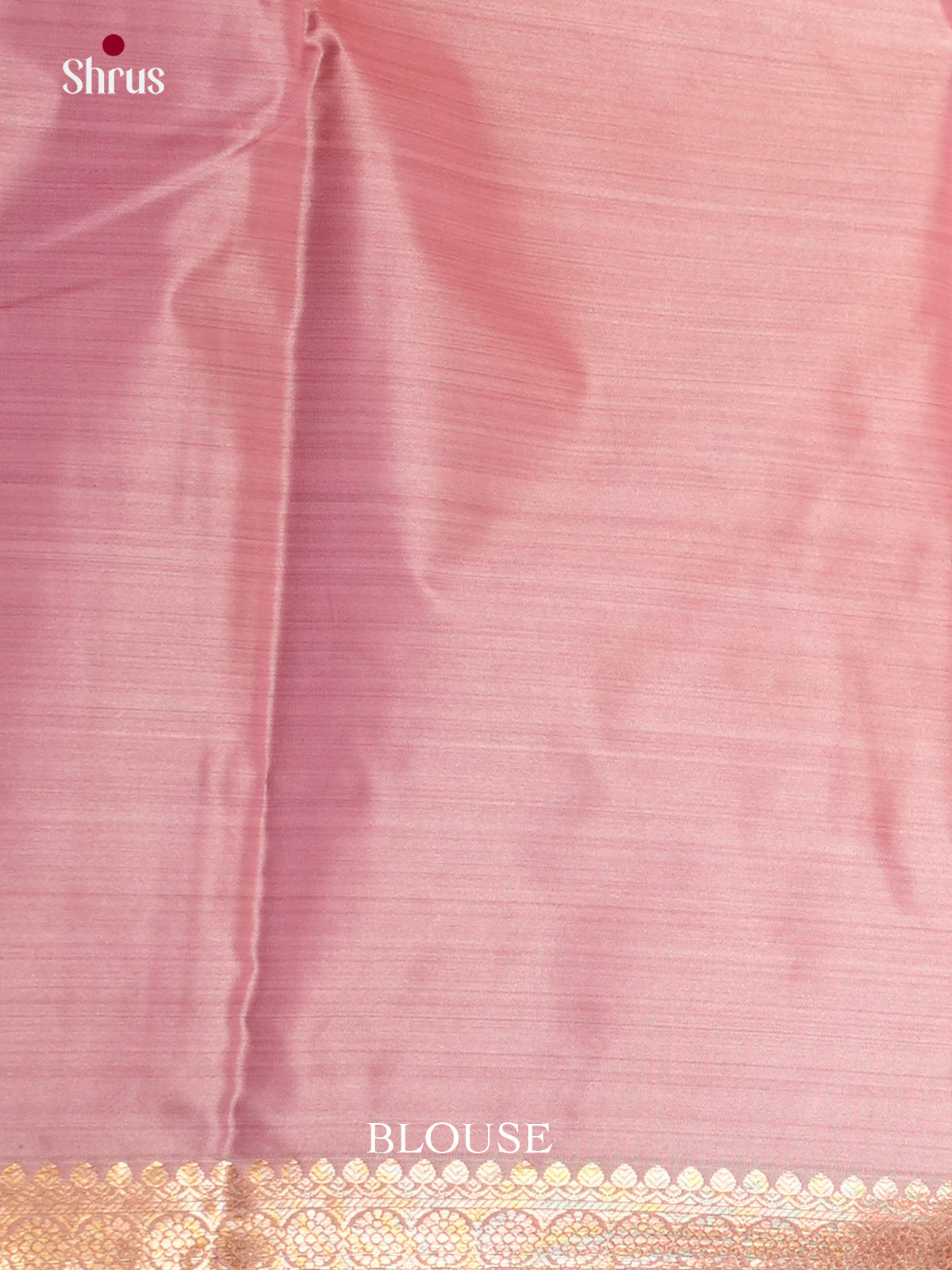Pink(single Tone)- Kanchipuram-halfpure Saree-EAS21214 - Shop on Shrus.com