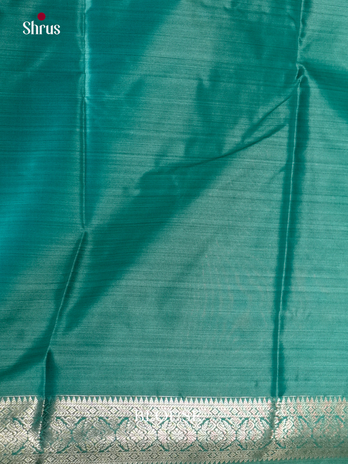 Sky Blue & Teal -EAS21219 - Kanchipuram-halfpure Saree - Shop on Shrus.com