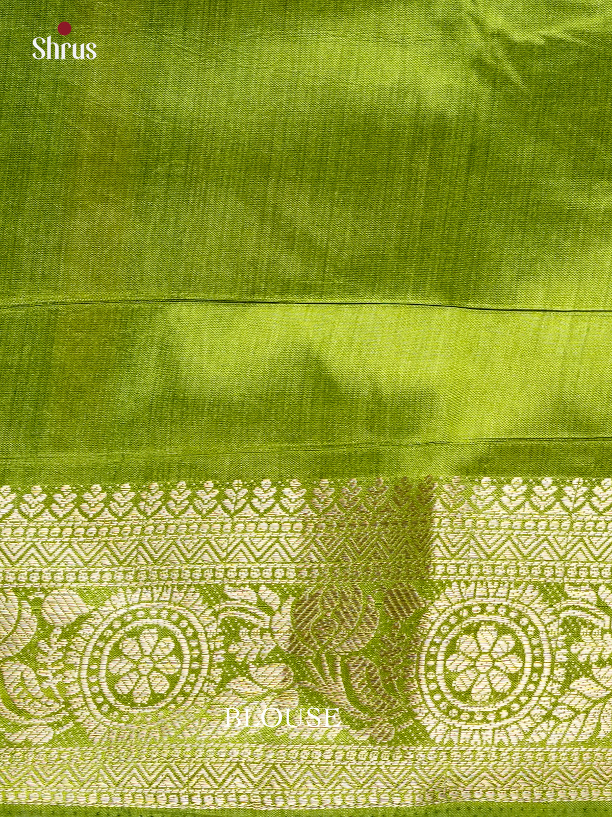 Green - Semi Rawsilk Saree- EAS21259 - Shop on Shrus.com
