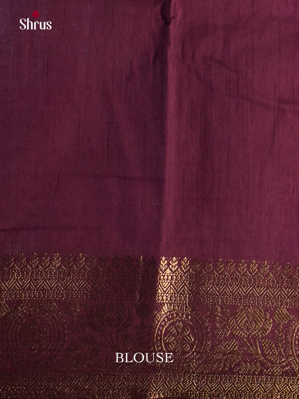 Wine - Semi Rawsilk Saree- EAS21261 - Shop on Shrus.com