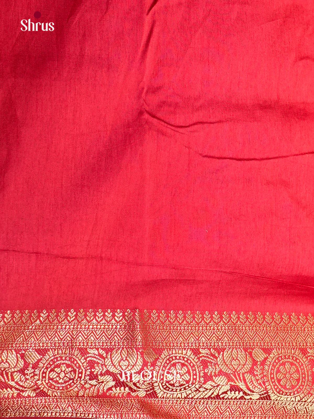 Red - Semi Rawsilk Saree - EAS21263 - Shop on Shrus.com