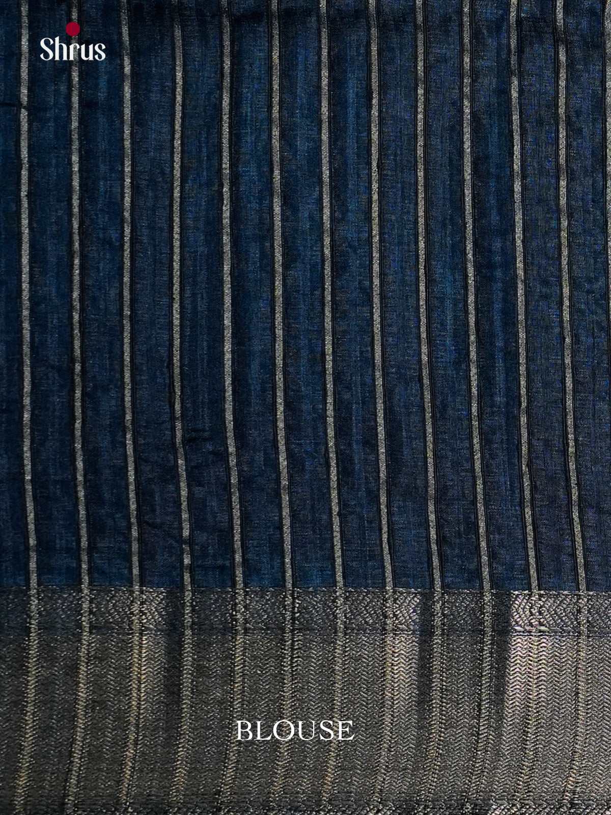 Blue- Semi Rawsilk - Saree- -EAS22011 - Shop on Shrus.com